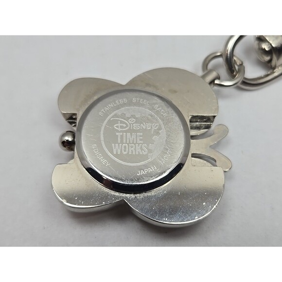 Disney Time Works Tigger Butterfly Clip On Keychain Watch Quartz New Battery - Picture 7 of 7